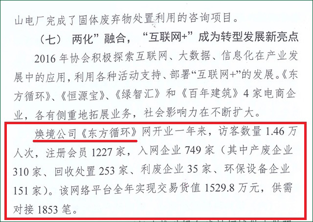 资源综合利用协会,工作报告,资源回收